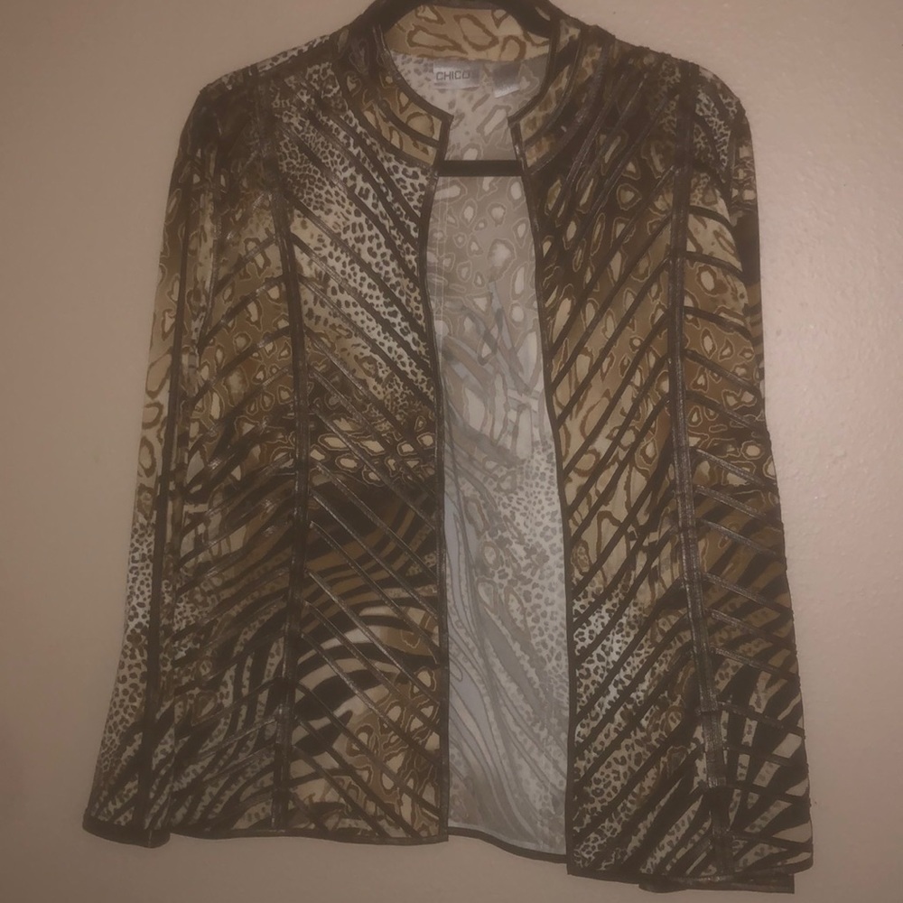 Chicos animal print jacket